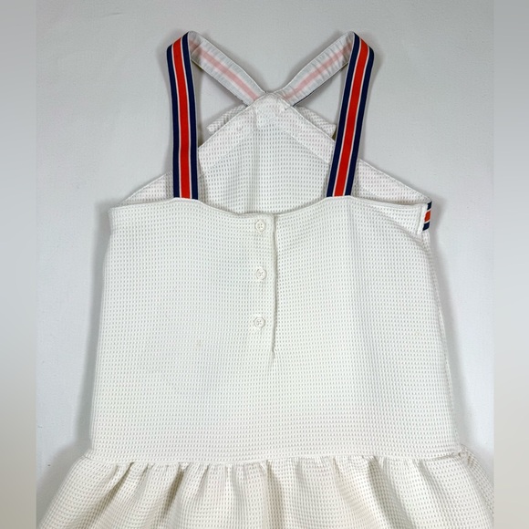 JANIE & JACK Girls Waffle Bow Dress Drop Waist Halter Tennis Sport 10 Activewear - Picture 9 of 12